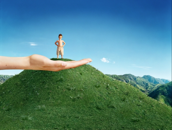 Photograph Chris Frazer Smith Boy On The Hill on One Eyeland